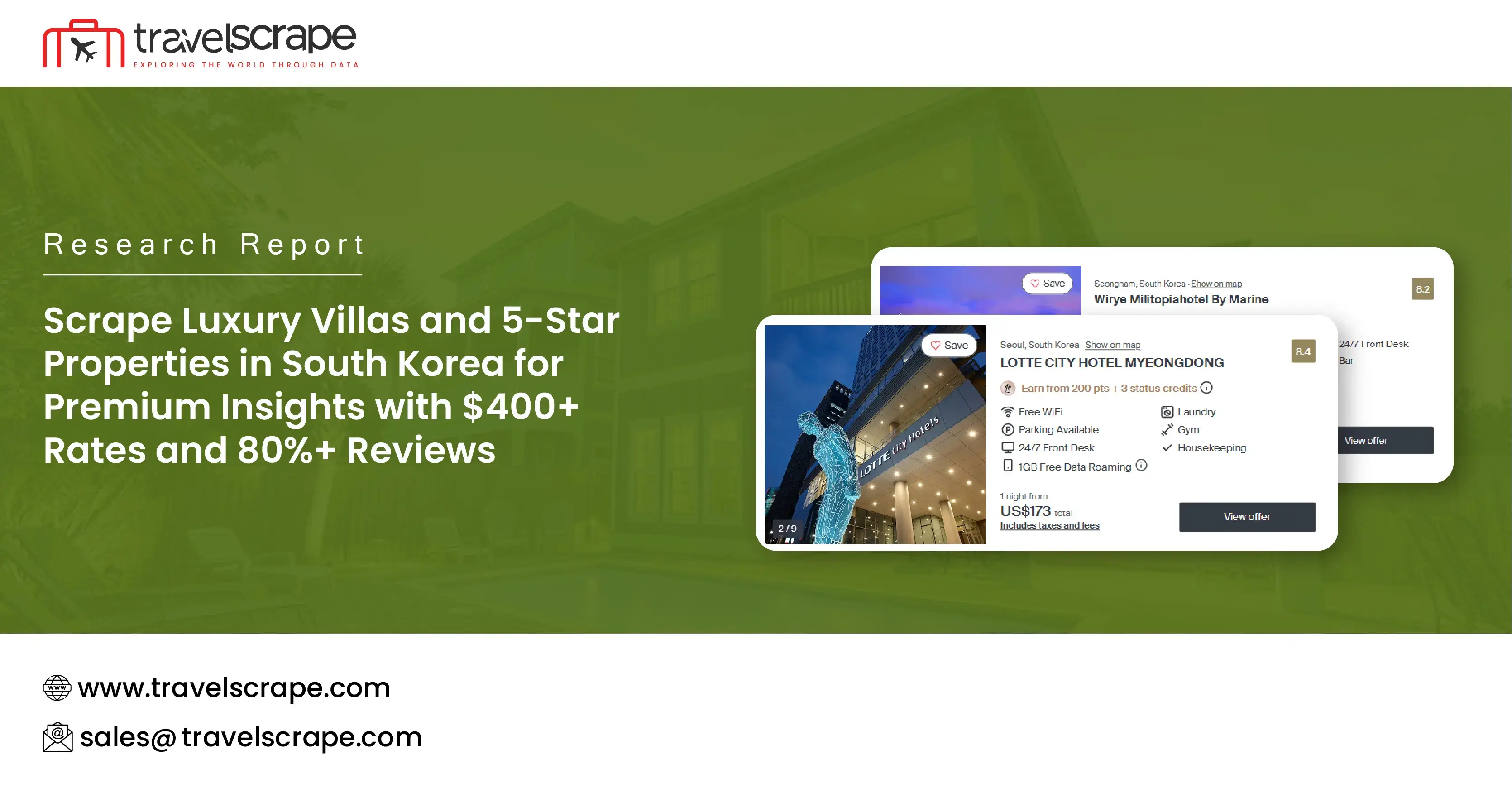 Scrape Luxury Villas and 5-Star Properties in South Korea